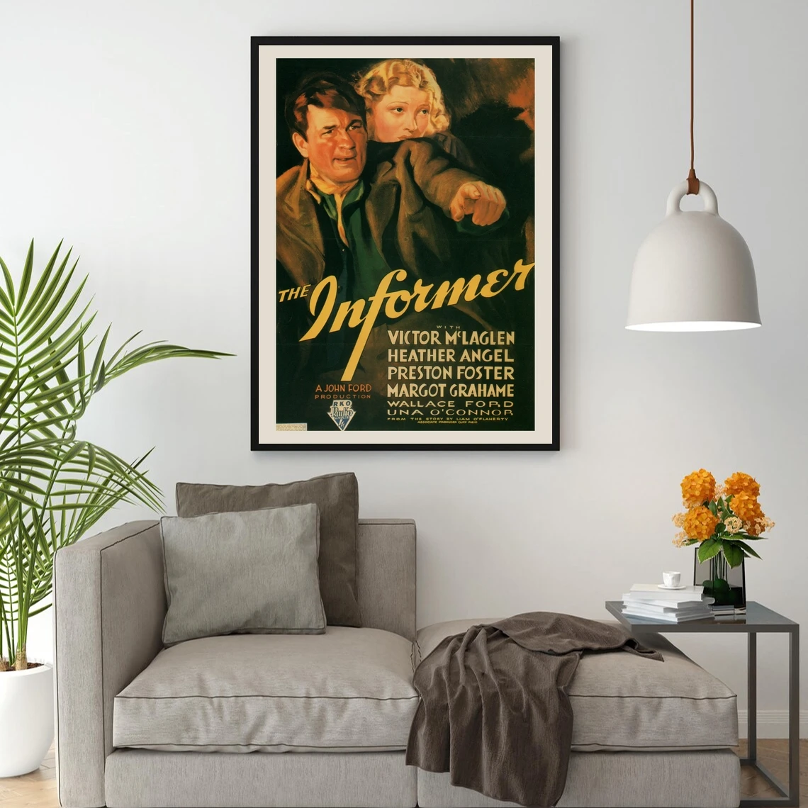 ملصق الفيلم العتيق - ملصق الفيلم المشتعل - ملصق فيلم جون فورد، الفيلم الكلاسيكي، فن جدار ديكور المنزل #3