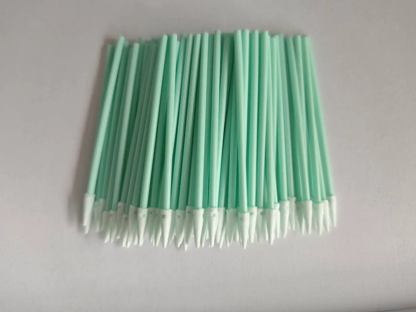 100 unidades/bolsa de almohadillas de espuma desechables para limpieza de fibra óptica, microesponjas de limpieza para mantenimiento de cabezales de impresión y cables de fibra, herramientas de limpieza