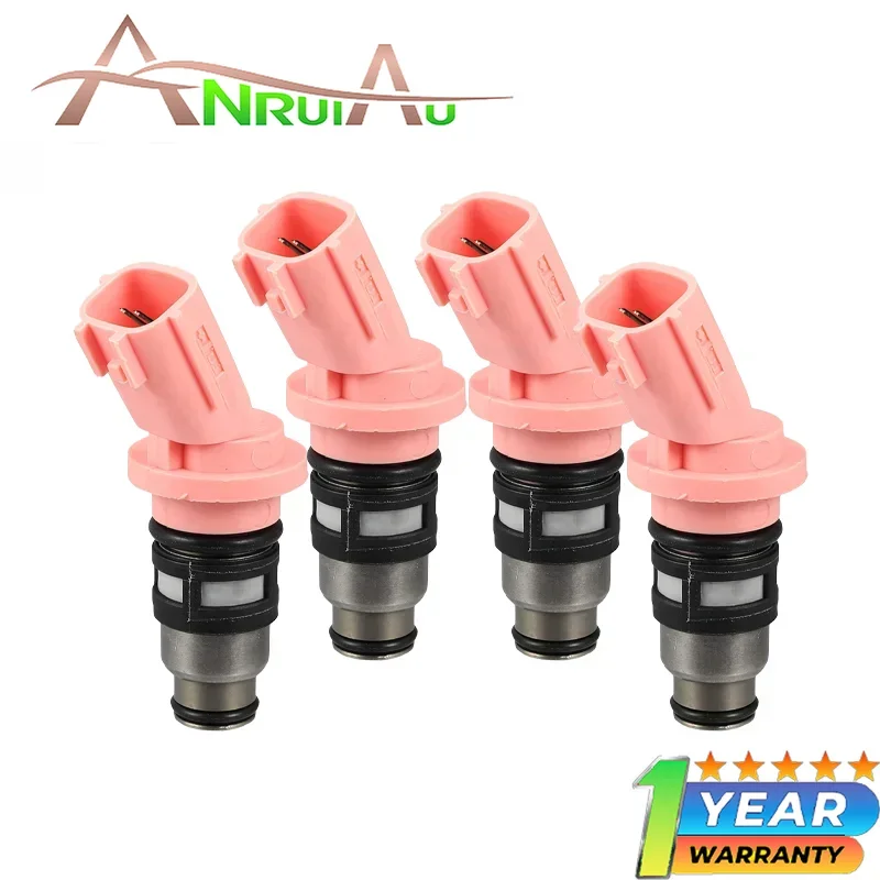 New 4PCS Fuel Injectors A46-H12 For 1990-2002 Nissan 100 NX B13 Almera N15 Primera P11 Sunny N14 Y10 1.6L 16600-73C00