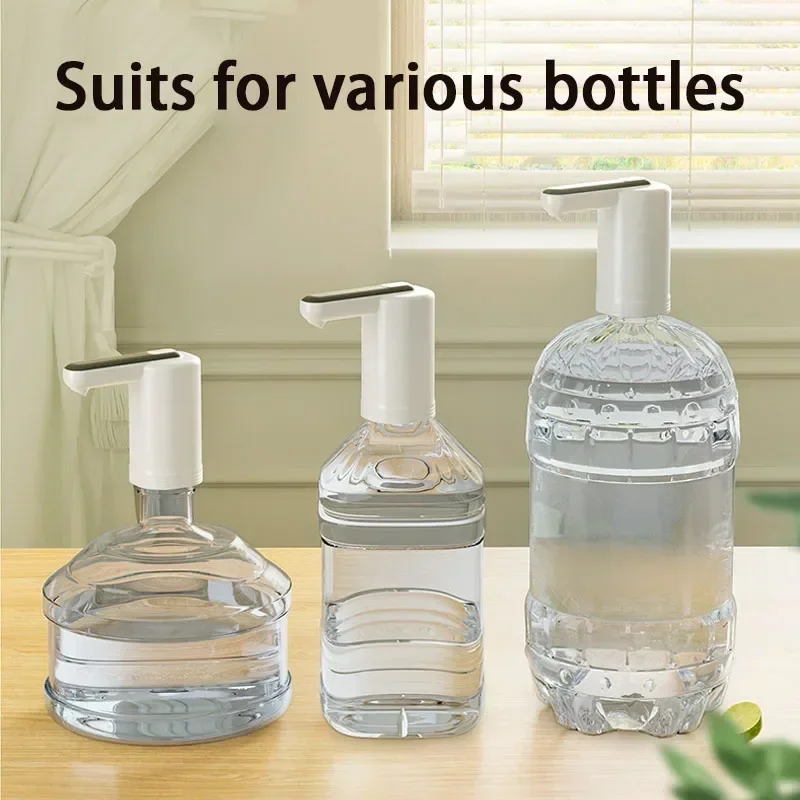 Двойные насосы, мощный автоматический диспенсер для воды, портативный насос с переключателем для бутылок на галлон, зарядка через USB для дома, кухни, офиса