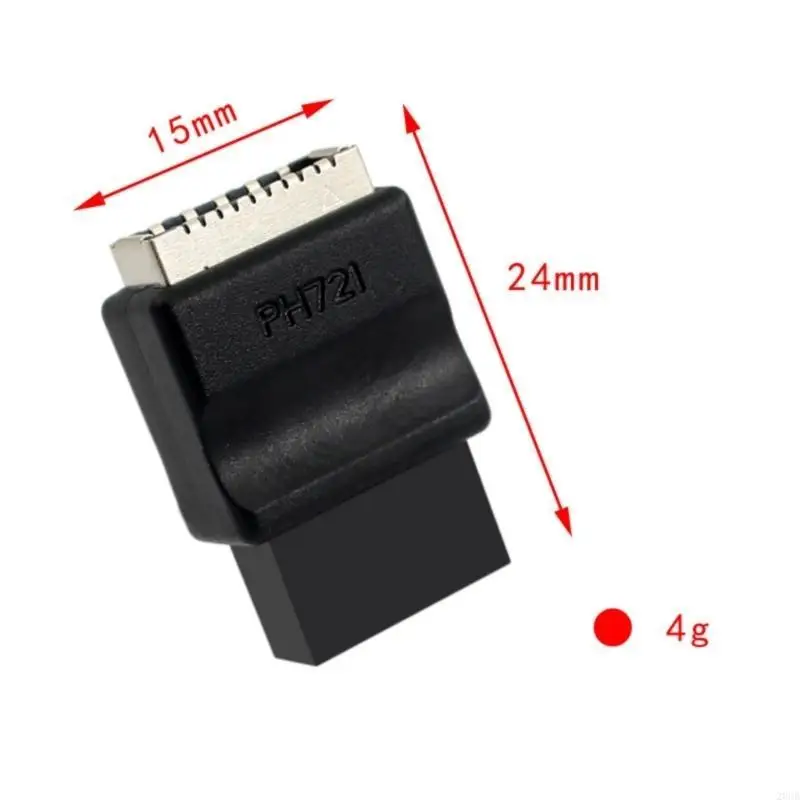 20CB placa -mãe USB 2.0 9pin para conversores frontais Tipo E Conectores 9 pinos 9pin