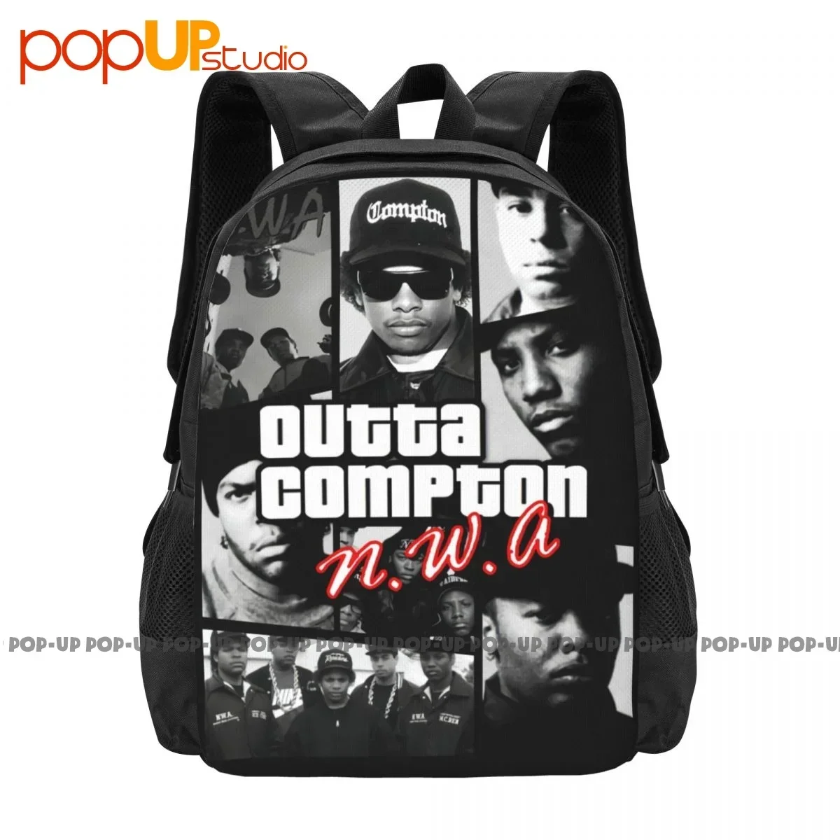 

Nwa Compton Dr Dre Ice Cube Easy E Mc Ren Dj Yella Хип-хоп Роялти Рэп Рюкзак Большой вместимости Складной Персонализированный