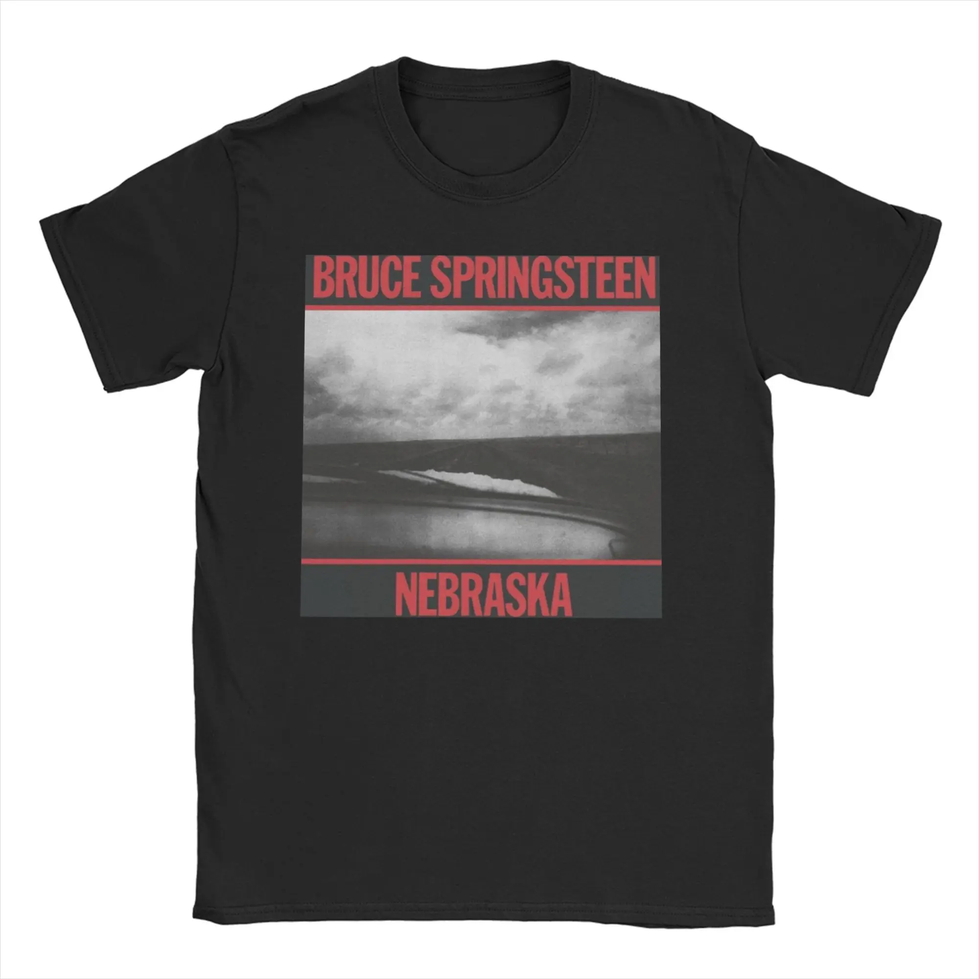

Bruce Springsteens T Shirt Men Pure Cotton Leisure T-Shirt O Neck Nebraska Tee Shirt Short Sleeve Clothing Printing