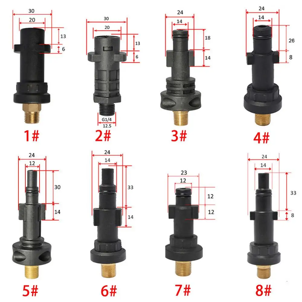 Foam Nozzle Snow Foam Lance Foam Cannon Adapter Plastic Bayonet Fitting for Karcher AR Bosch Sun Joe Sterwins Pressure Washer