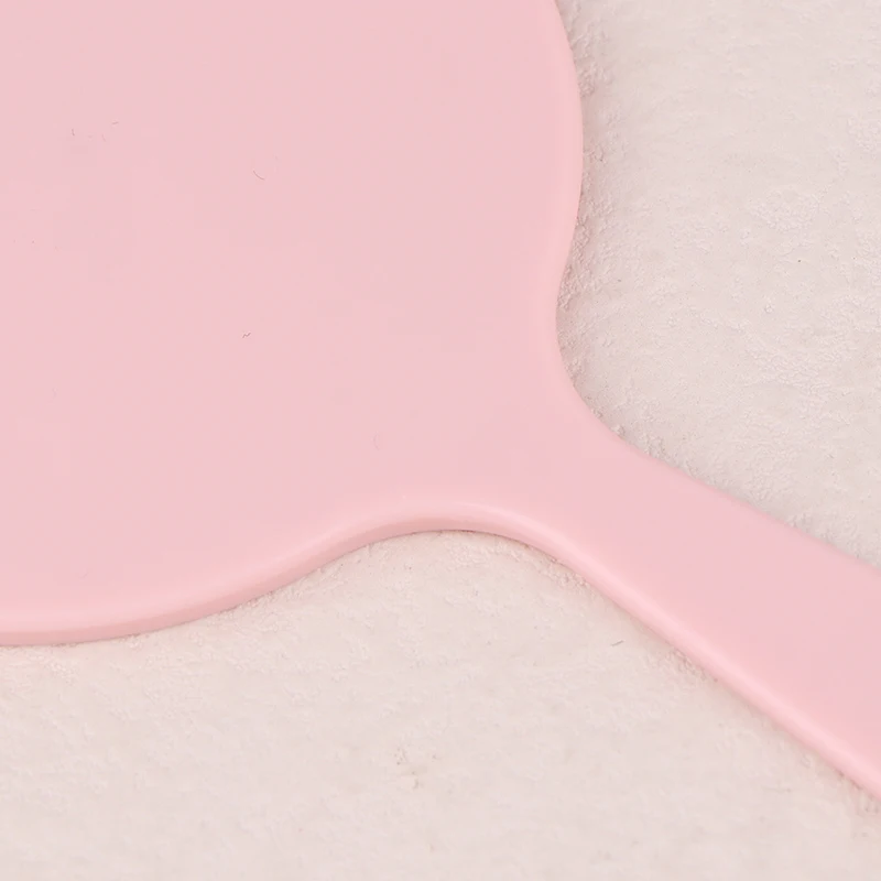 Round Handheld Makeup Mirror with Handle – Compact Vanity Mirror for Eyelash Extensions, SPA, and Salon Use