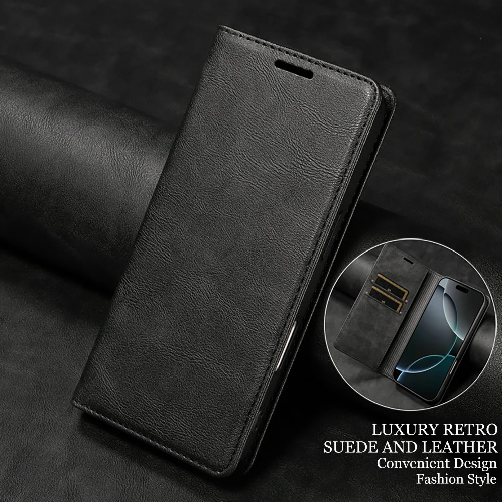 Image of Für Xiaomi Poco X8 Pro Max 5G RFID Leder-Kartenetui Poco F8 M8 X8 Pro Brieftaschen-Hülle Mi Phone F8 Ultra M8 Magnetische Abdeckung