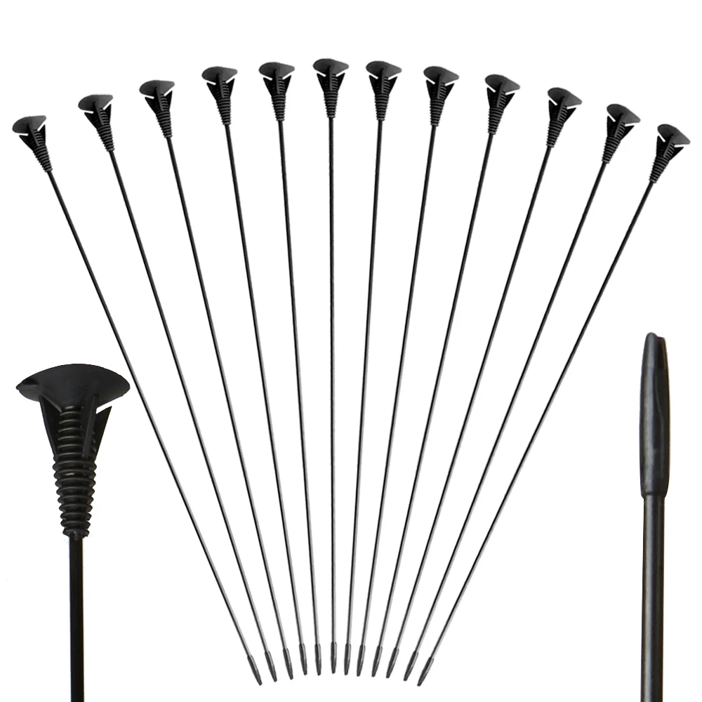 Toparchery 12pcs Sucker Arrows OD 5mm Fiberglass Arrows Children Outdoor Practice Arrows Archery Game Kids Bow