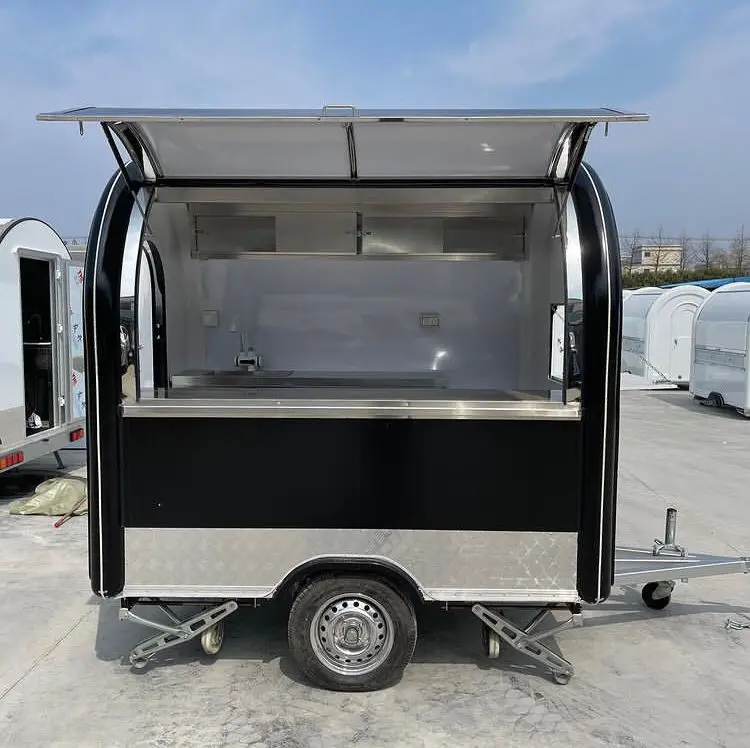 FOODLINE Hotel Buffet Food Cart Silent Moving Wheel Stainless Steel Counter Mobile Catering Service Equipment
