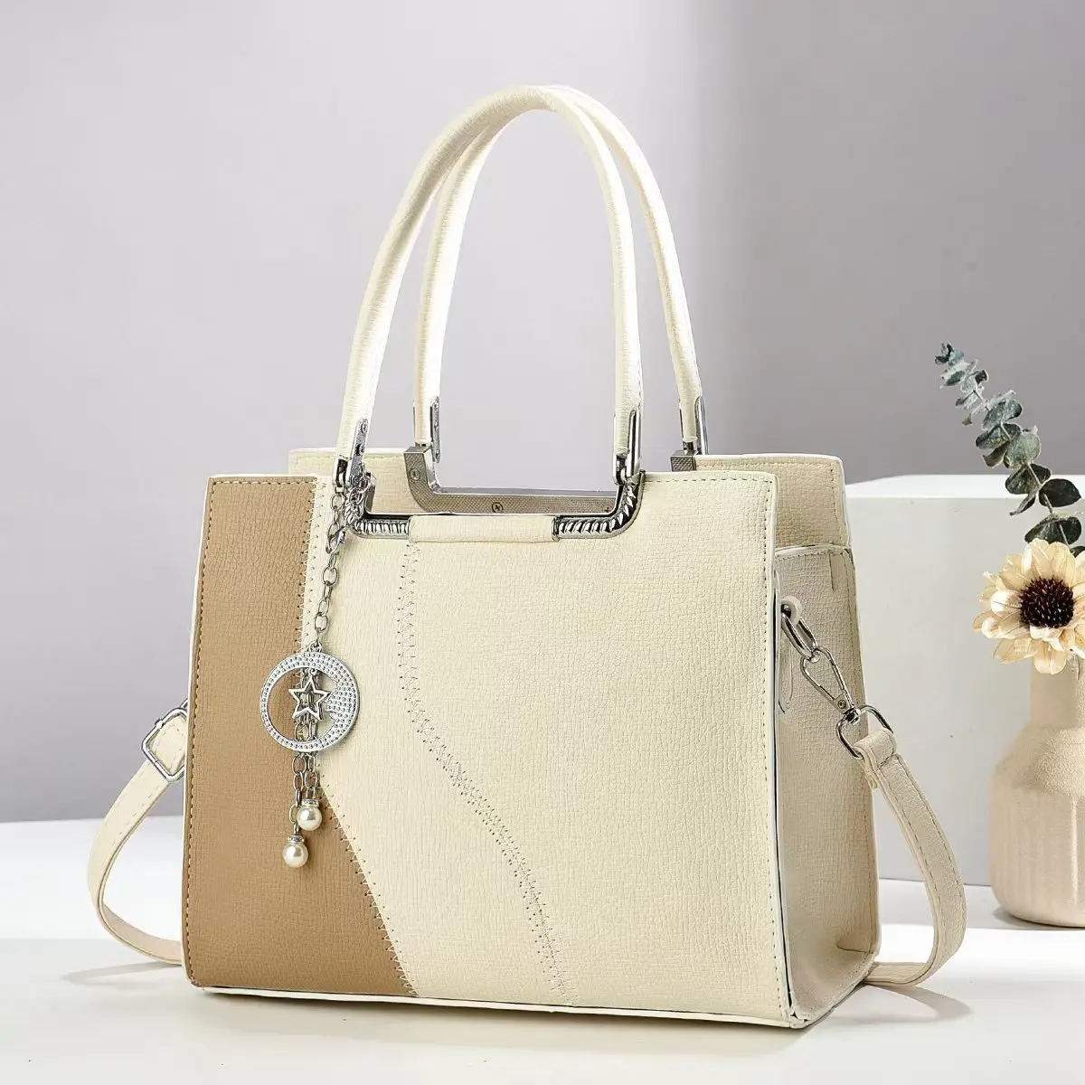 

Лоскутные трендовые женские сумки из искусственной кожи, высококачественная сумка-мессенджер для покупок, большая вместительная женская повседневная модная сумка-тоут