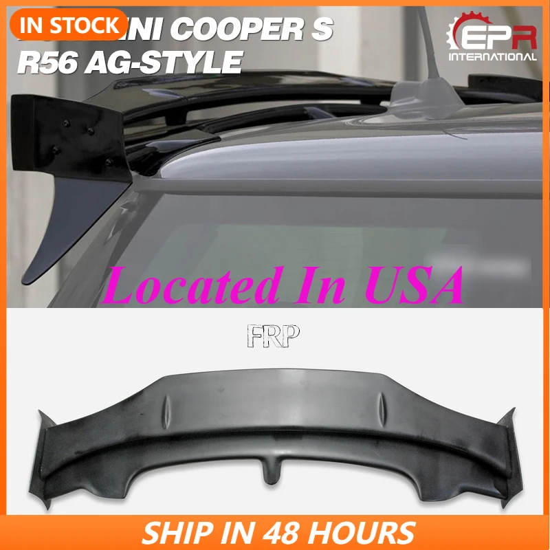 

For Mini Cooper S R56 2006-2013 AG-Style Frp Unpainted Rear Spoiler (Cooper S Only) Rear Wing Exterior Body Kits Car-Styling