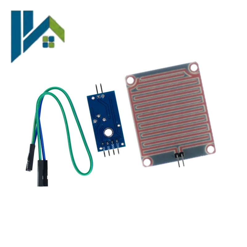 High Sensitivity Raindrop Sensor Module Rain Water Detector Weather Leaf Surface Sensor Module For Arduino ESP32