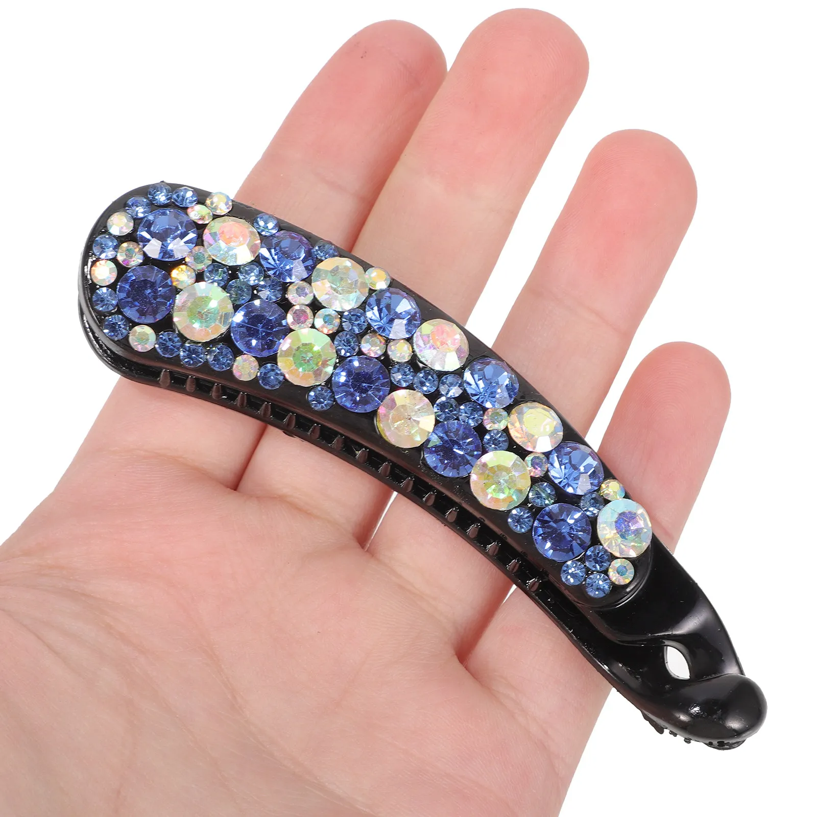 

2Pcs Vintage Banana Clips for Thick Hair Rhinestone Decorated Strong Grip Hair Accessories for Women Banana Clip