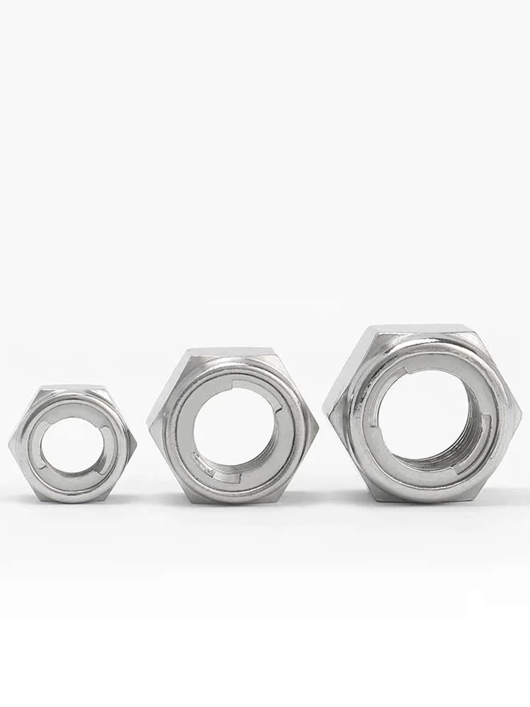 M3 M4 M5 M6 M8 M10 M12 M14 M16 M18 M20 M22 M24 M27 M30 304 A2ステンレス鋼 全金属インサート 六角形 セルフロックナット ロックナット