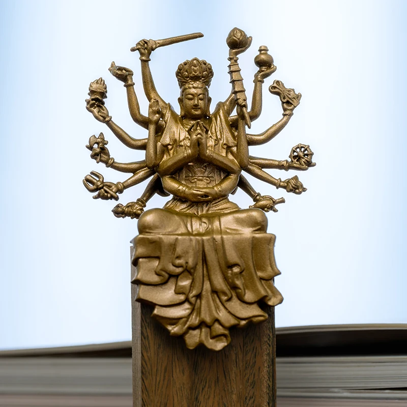 SIMPLE PRACTICE brass Cundhi bodhisattva ornament carrying Buddha home decoration