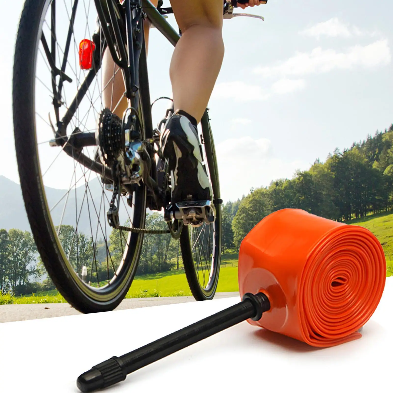 

Сверхлегкая велосипедная камера, дорожная MTB велосипедная шина из ТПУ 700C, длина 45/65/85 мм, французский клапан, супер легкая трубка