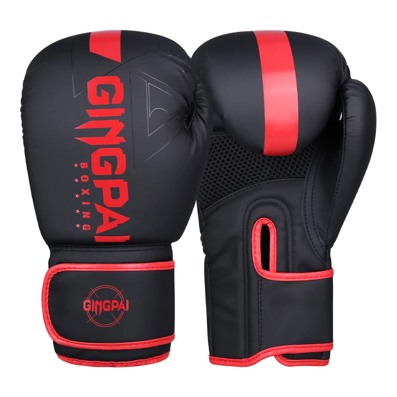 Professionele 6/8/10/12/14oz Bokshandschoenen PU Muay Thai MMA Beroep kickboksen Volwassenen Zandzak Training Handschoenen Apparatuur