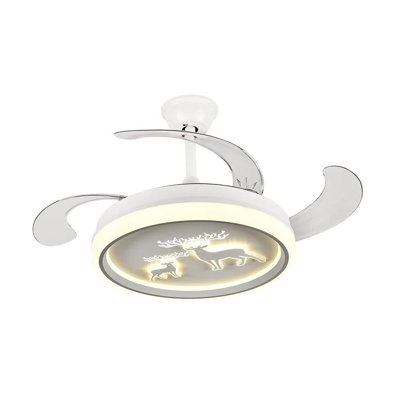 Modern minimalist invisible fan light living room dining room ceiling fan light bedroom gentle breeze household smart fan ceilin