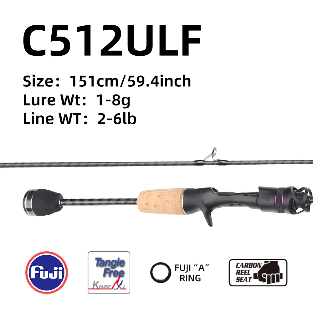 fishingfans Fishing fans fuji alconite guide ul ultraleichte Angelrute feste Spitze für Forellen crappie kleine Fisch rassel rolle Sitz Angelrute 3
