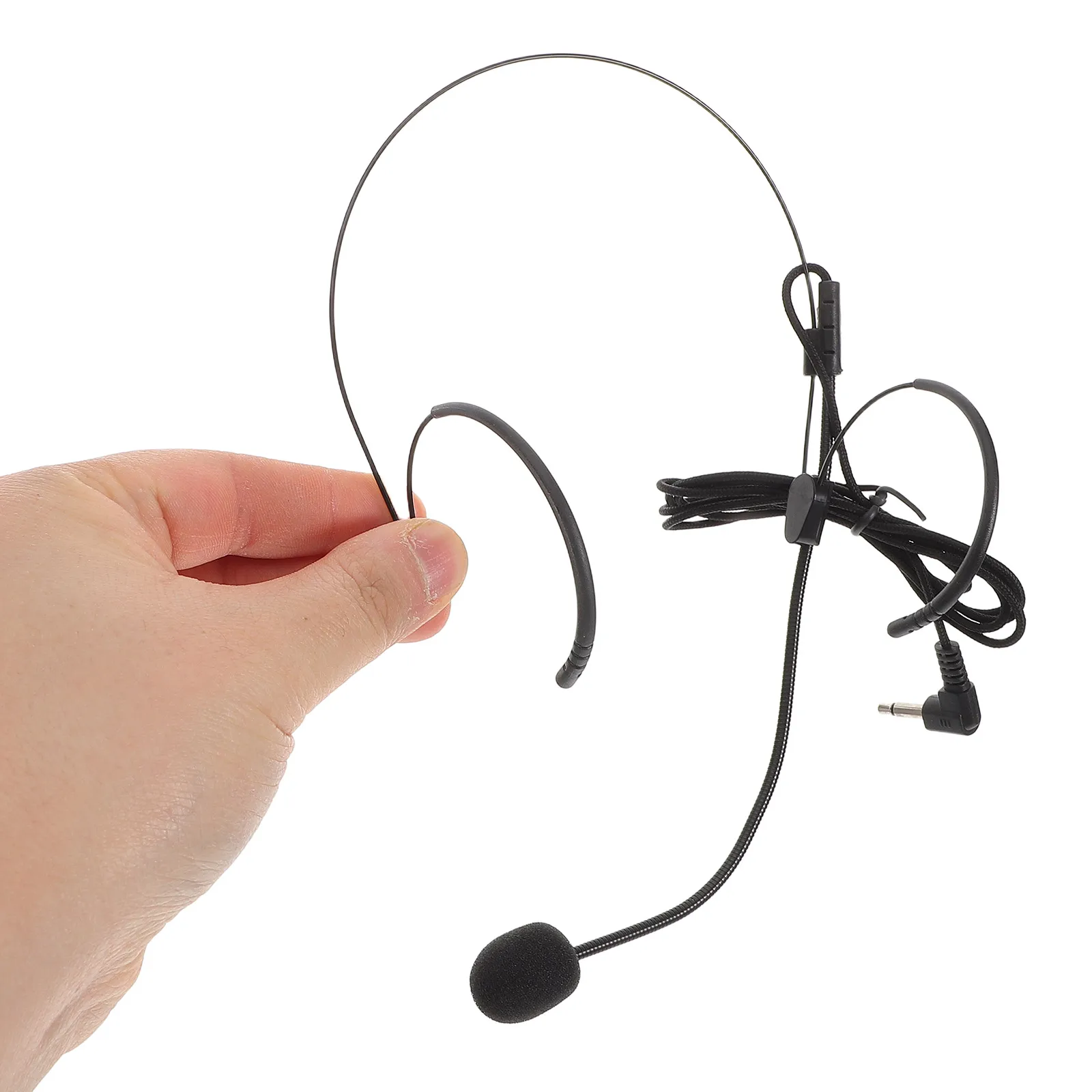 

Wireless Bodypack Mic System Portable Double Over Ear Headset for Teaching Lightweight Durable Plastic Iron PVC Sponge Material