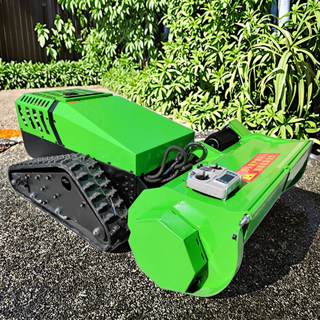 

【Hot】All-terrain Lawn Mower Agriculture and Forestry Crawler Lawn Mower Remote Control Four-stroke Climbing