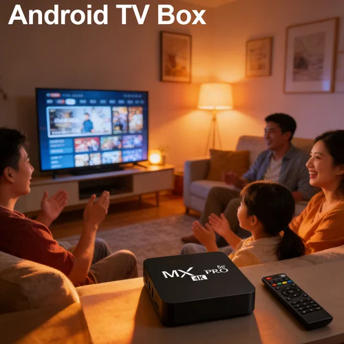 Imagen 2 del producto TV Box Inteligente 4K 5G HDR Android 9, MXQ PRO TV Stick, TV Box HD H313S Wifi, Control Remoto por Voz, Set Top Box KowanKit 2026