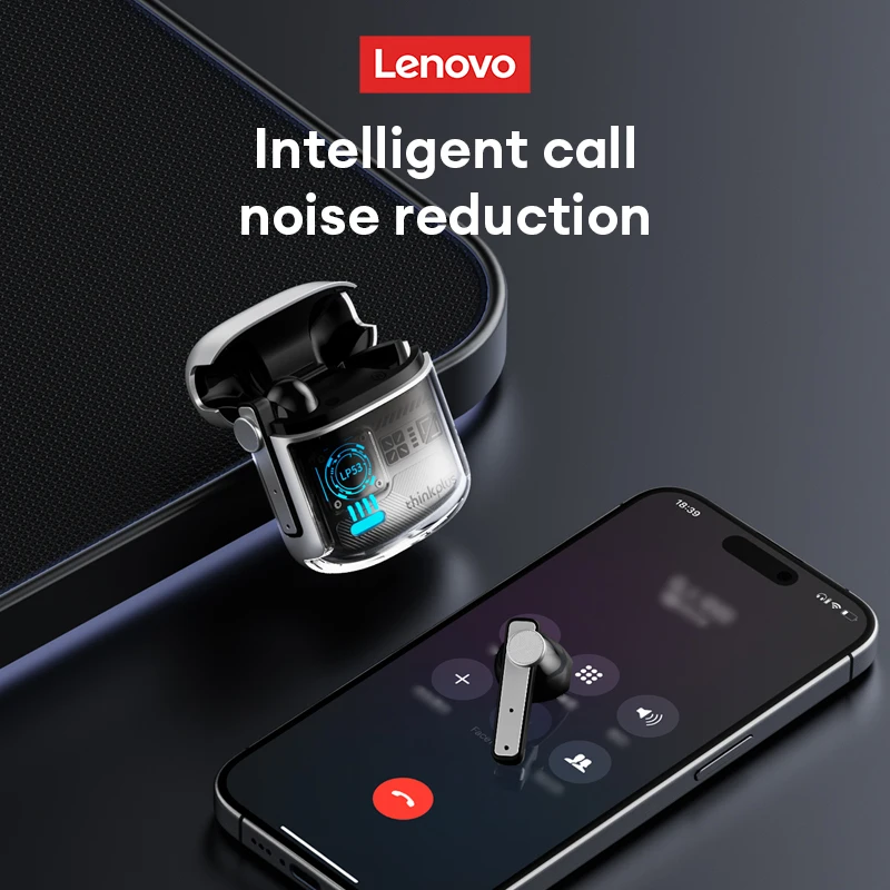 Original New Lenovo LP53 TWS Bluetooth Headset V5.4 HiFi Stereo Music Gaming Headset Long Life Sports Headset