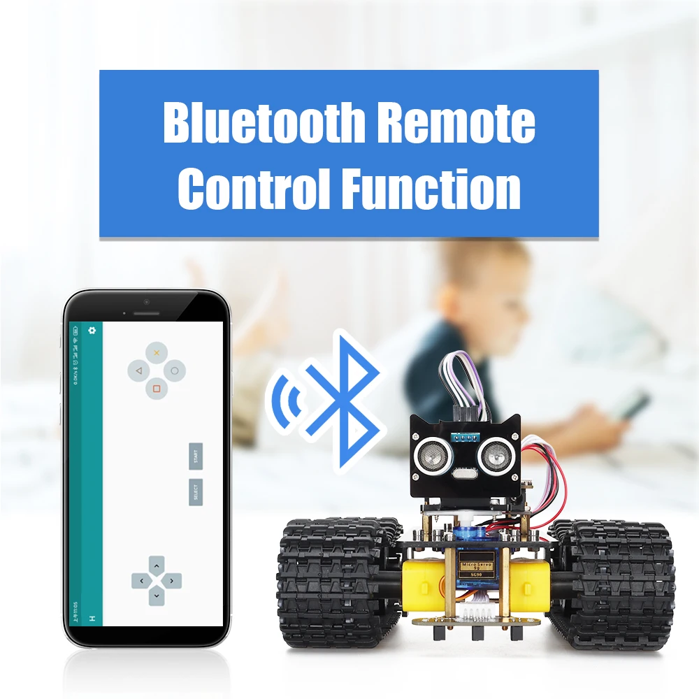 Умный автомобильный робот tшипbuny, набор для Arduino, программируемый автоматический робот, электронный программируемый полный набор для начинающего обучения