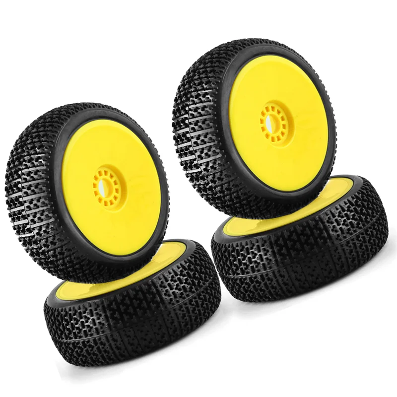 

Modern 116mm 1/8 Scale RC Buggy Tires 17mm Hex RC Wheels and Tires,Yellow