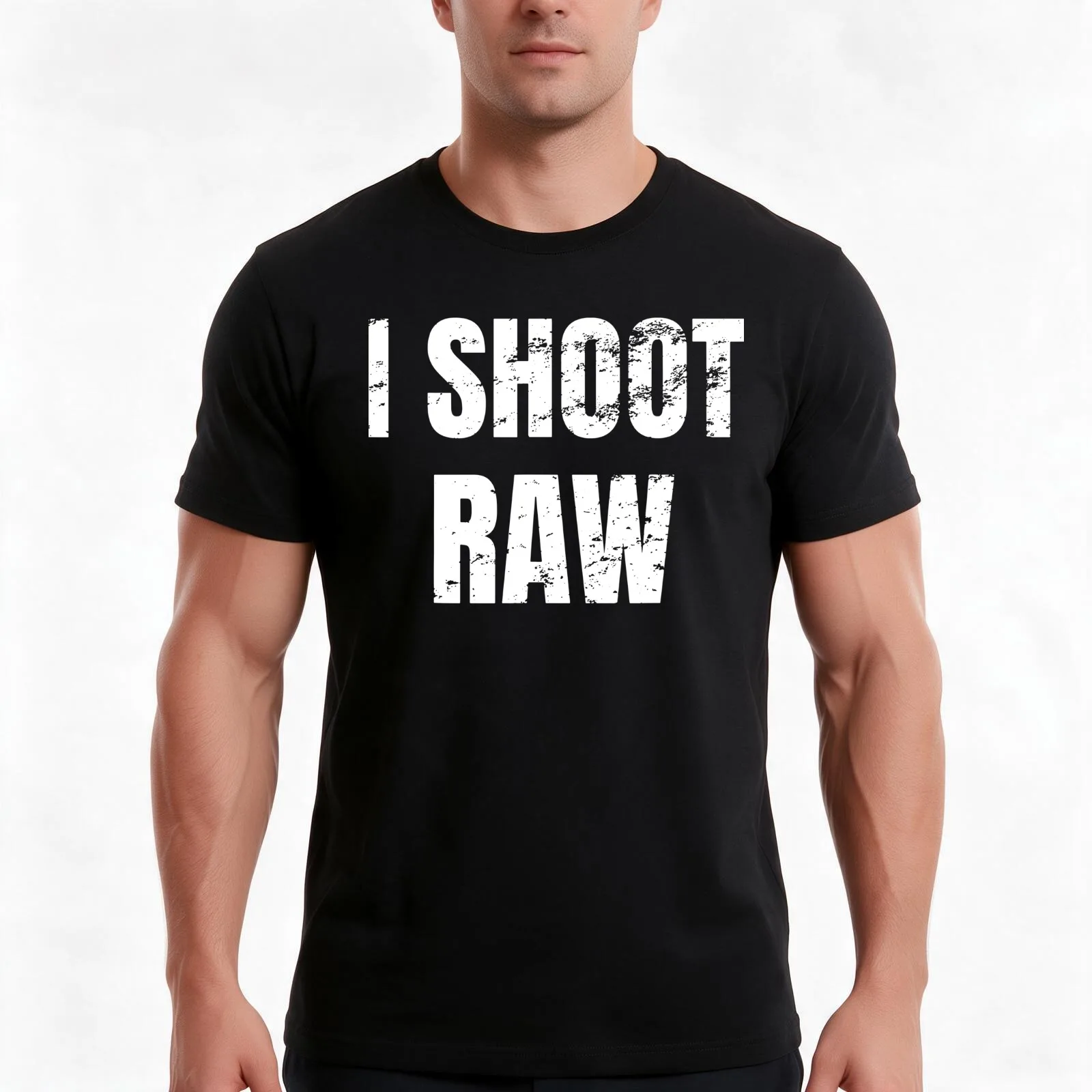 Camera photography I Shoot Raw photographer T-Shirt, Summer Casual Cotton Tee, Oversized Streetwear Tops, Vintage Graphic Print