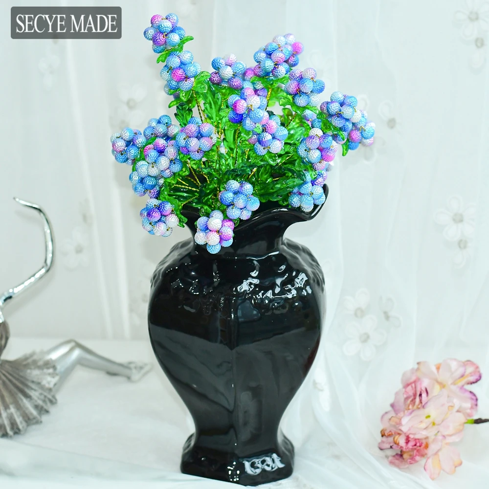 

1/3/5PCS Wedding Party Decoration Simulation Hydrangea Bouquet Handmade Beaded High Quality Artificial Fake Flowers Ornament K78