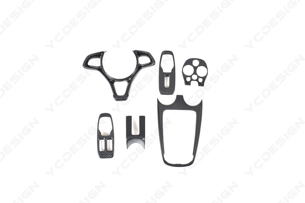 Dry Carbon Fiber Interior Replacement Kit Fit For 2016-2019 McLaren 540C Cabin Trim Panel Lightweight Interior Upgrade Set