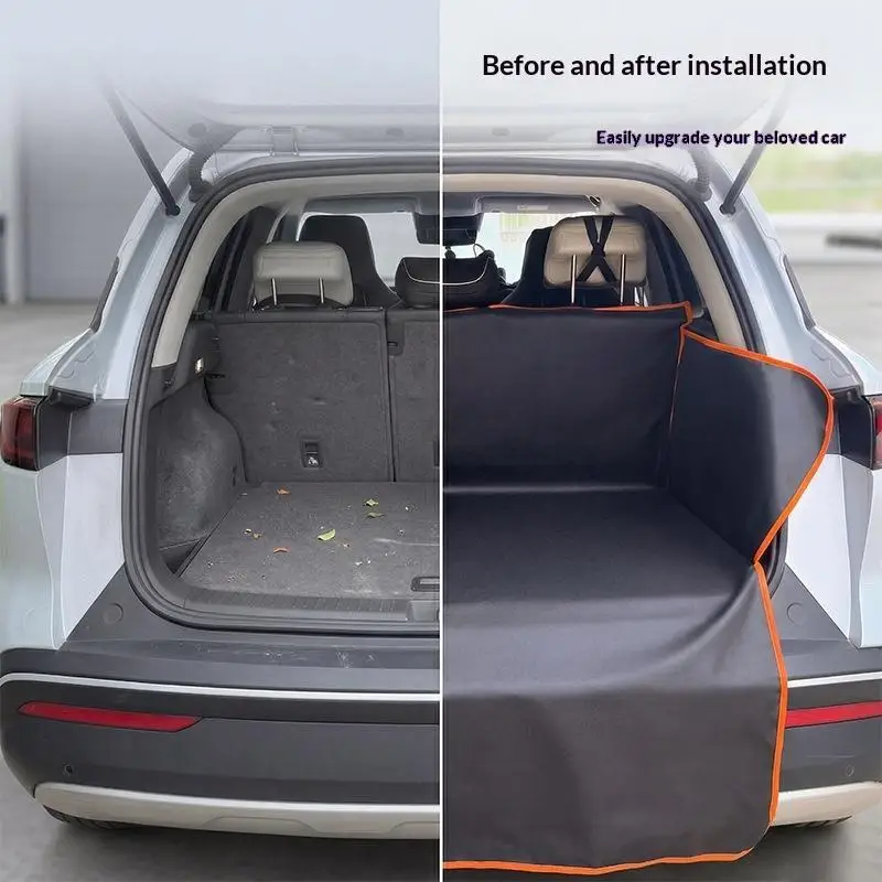 Pet Friendly Car Trunk Mat Waterproof Scratch Resistant Anti Slip SUV Trunk Liner Universal Fit for Most SUV Models Camping Use