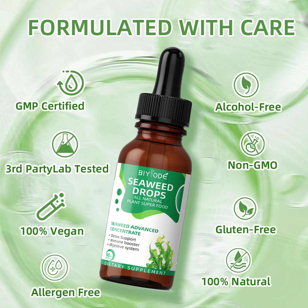 

【BIYODE】Капли из водорослей — повышение метаболизма, детоксикации, питания кожи, повышения иммунитета, улучшения пищеварения и антиокислизирования