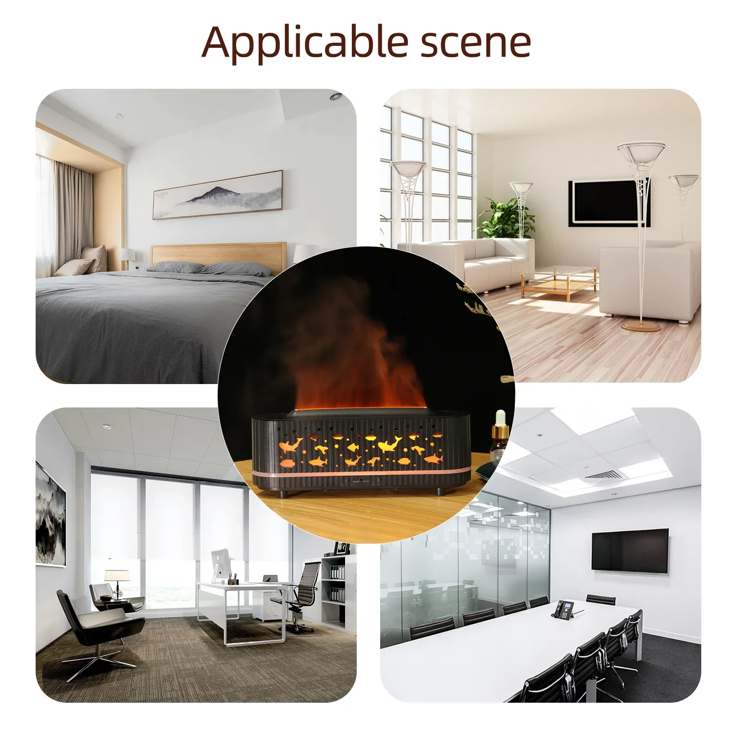 ماكينة العلاج بالروائح العطرية في العالم تحت الماء ، مرطب غرفة النوم ، مصباح مزدوج ، خيال ، 24 فولت ، من جديد