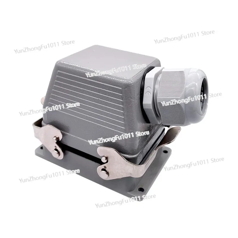 HDC-HE-032-1/2 Industrial Rectangular Connector 32-Pin 16A Screw Terminal Plug for Heavy Duty Electrical Systems