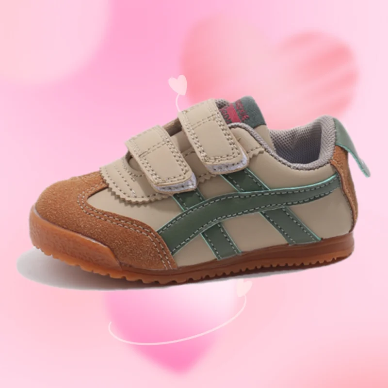Boys Sneakers Hook and Loop Girls Casual Shoes Kids Soft Non-slip Toddler First Walkers All-Season Footwear Children's Shoes