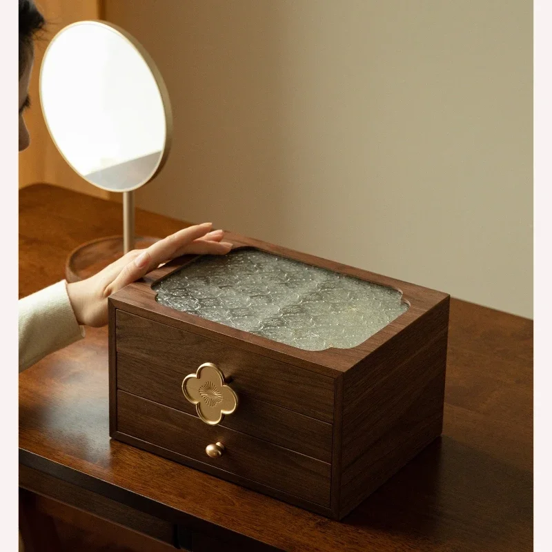 Jewelry box, storage box, high-end exquisite national style, new Chinese style, ring necklace storage, high-end sense