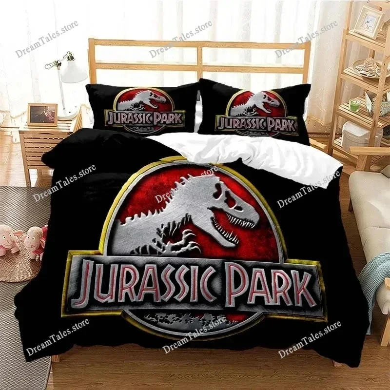Jurassic Park Bedding Dinasours Twin Bedding Set Comforter Set Bed Duvet Cover Double King Cover Home Textile Luxury Gift