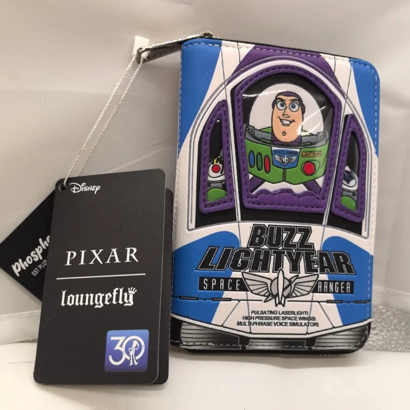 Anime Loungefly Buzz Lightyear Woody Dalmatian Wallet For Kids Coin Purse Cute Portable Card Storage Bag Student Id Bag Gift - view 3