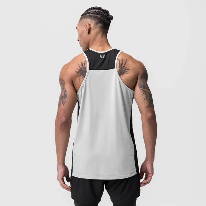 Débardeur de sport pour homme, été, séchage rapide, respirant, haute élasticité, sans manches, fitness, musculation, sport, décontracté, tendance