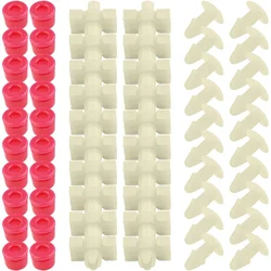 52pcs Clamps Plugs Grommets Door Gasket Strip Trim Clips For Mercedes-Benz W123 Exterior Plugs Seal Clips Car Accessories New