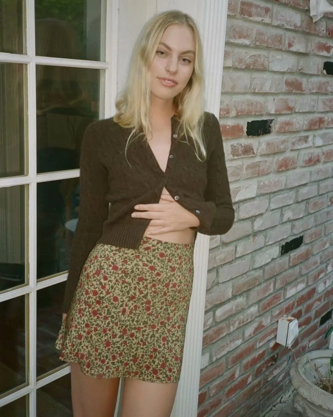 

High Waist Floral Print Skirt Teenage Girl's Street Sle A-Line ort Skirt Retro Vintage under 50 Dollars Summer Dr