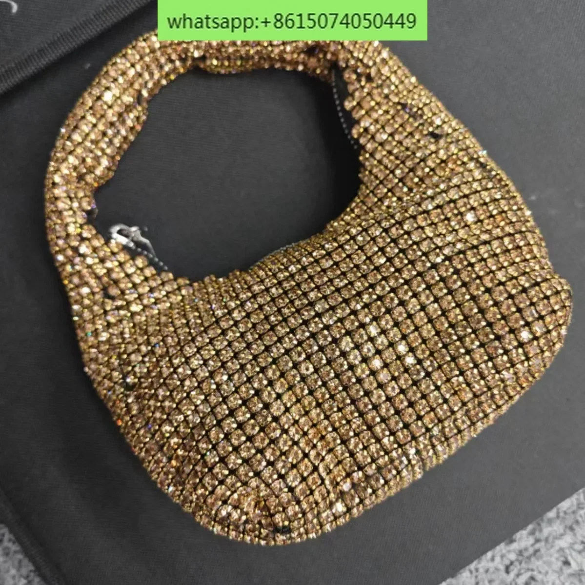 Super A diamond rhinestone bag silver handbag fashion advanced texture portable underarm handbag