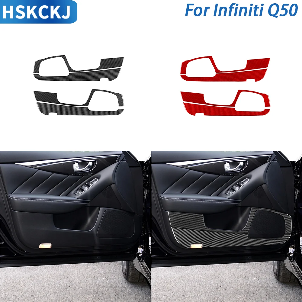 

Для Infiniti Q50 2014——2020 настоящее углеродное волокно, наклейка на дверной динамик, накладка на звуковую крышку, набор декоративных аксессуаров для интерьера