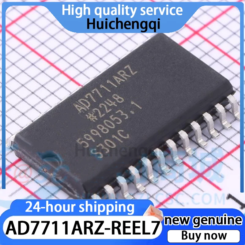 1PCS Original Genuine AD7711ARZ-REEL7 AD7711ARZ Package SOIC-24 Analog-to-digital Conversion Chip ADC