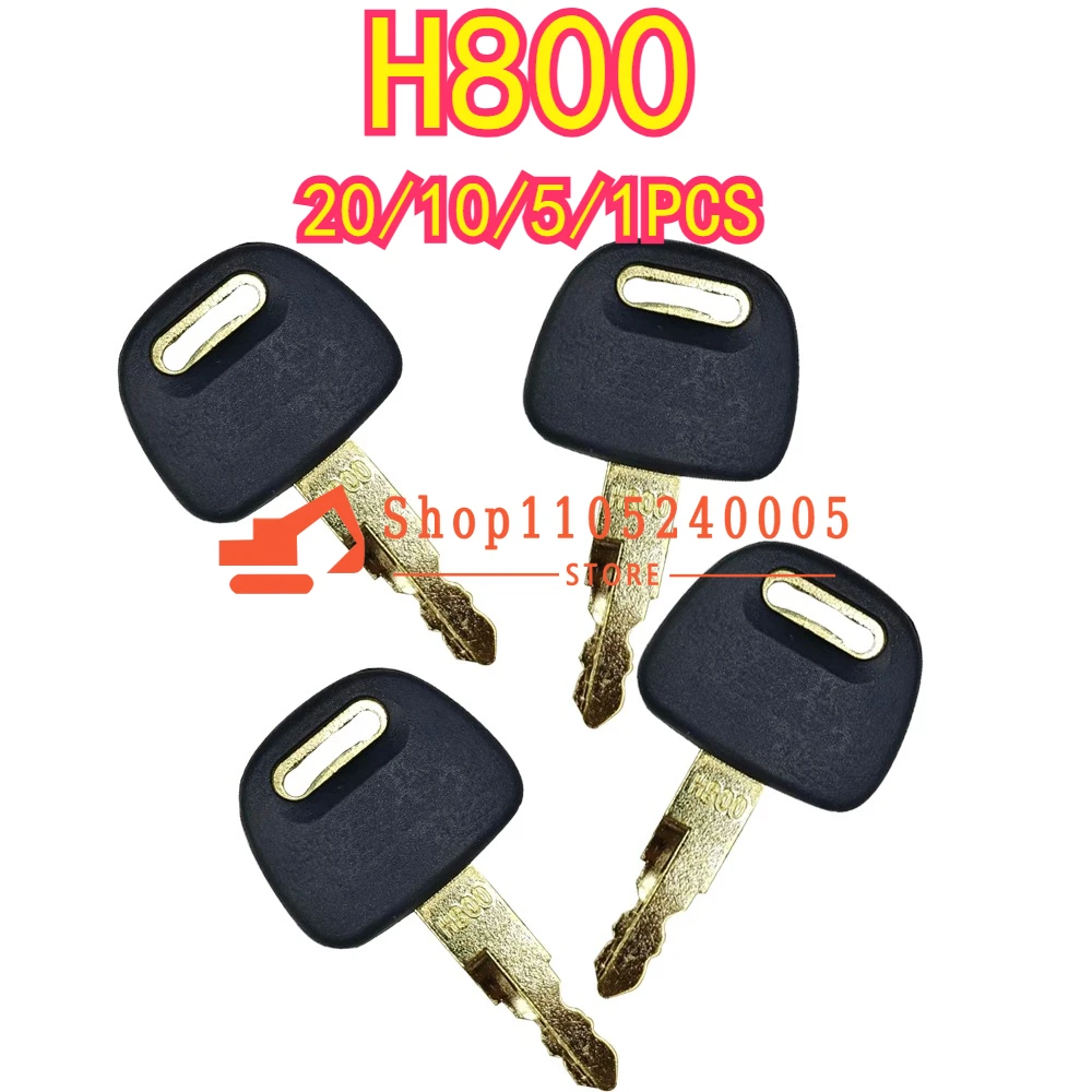 20/10/5/1PCS New H800 Keys for Excavator EX60 EX120 EX200 ZAX200 ZAX220 Heavy Equipment