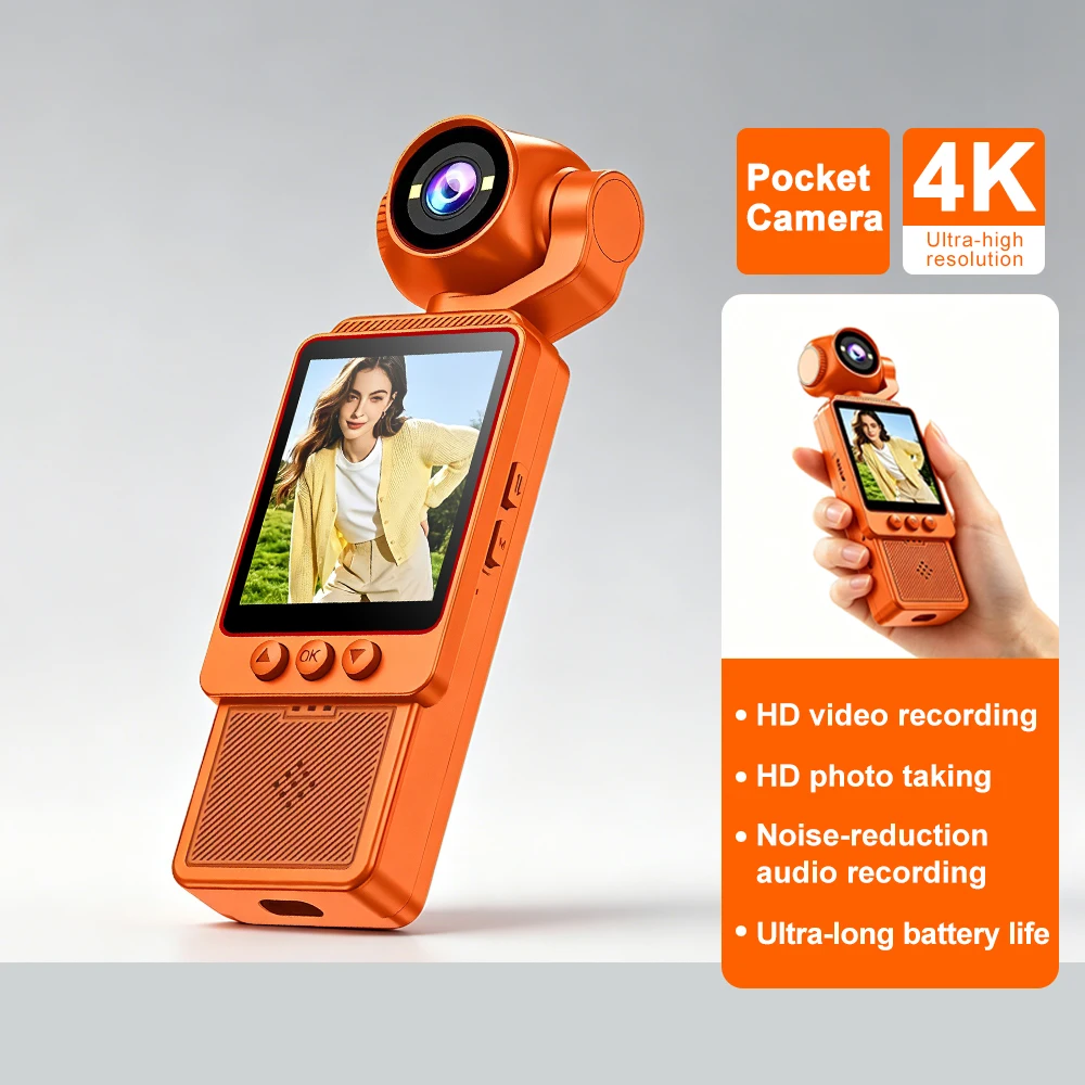 4K HD WiFi Pocket Camera with  - Action Camera 4K 评论和价格