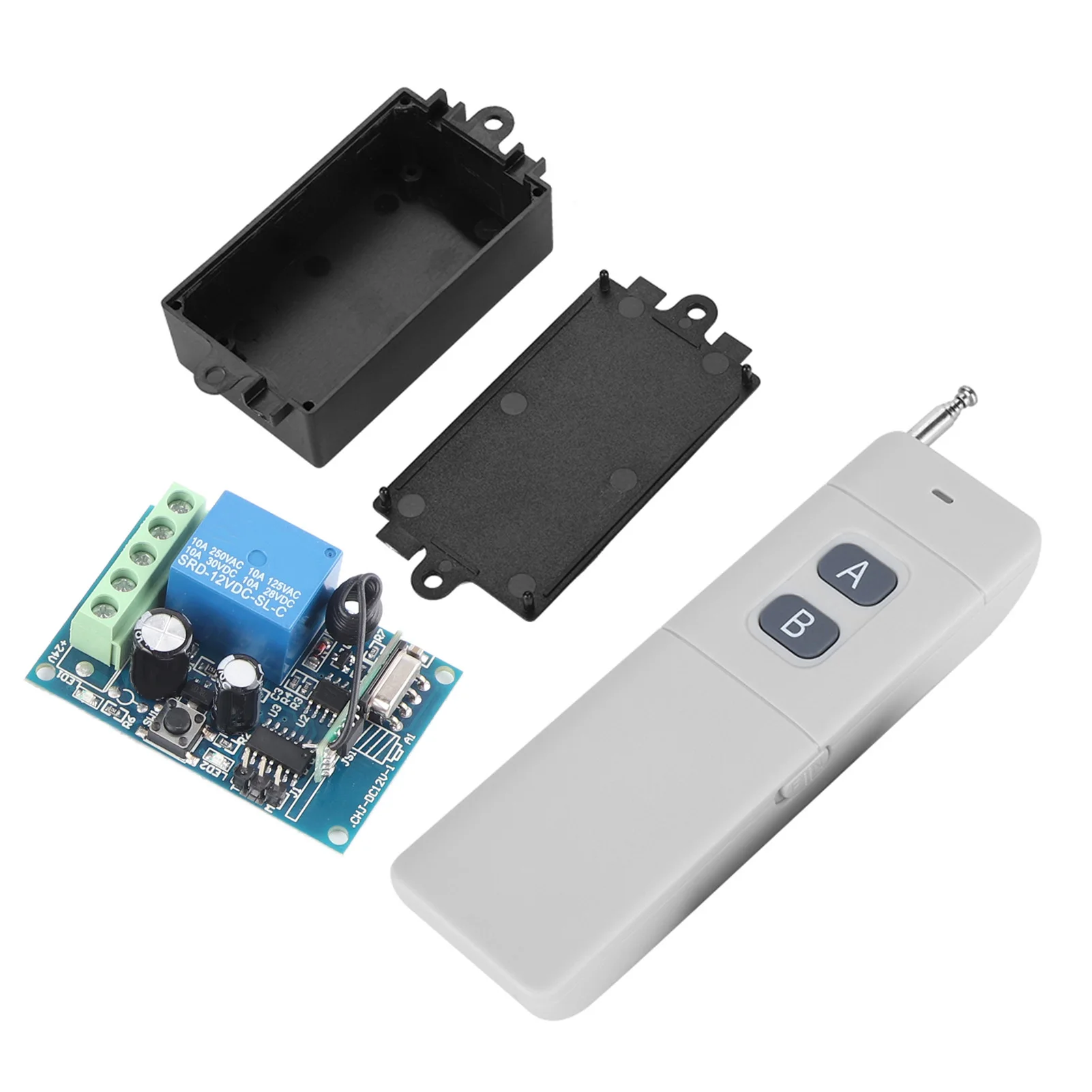 

Wireless Remote Control 3KM Long Range 12V 2CH RF Wireless Remote Control System Transmitter Receiver