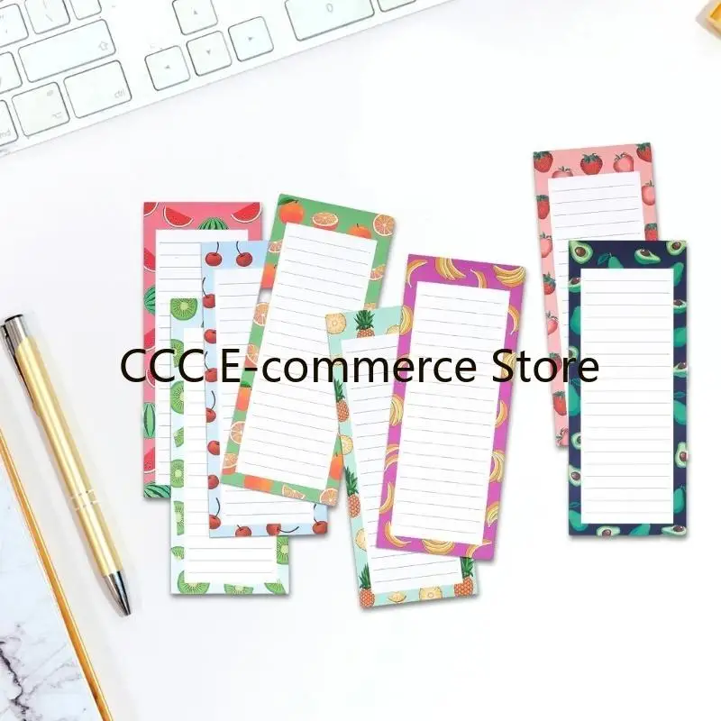 8 Pcs Sticky Note Notepads Grocery List Magnet Pad for Office R58A