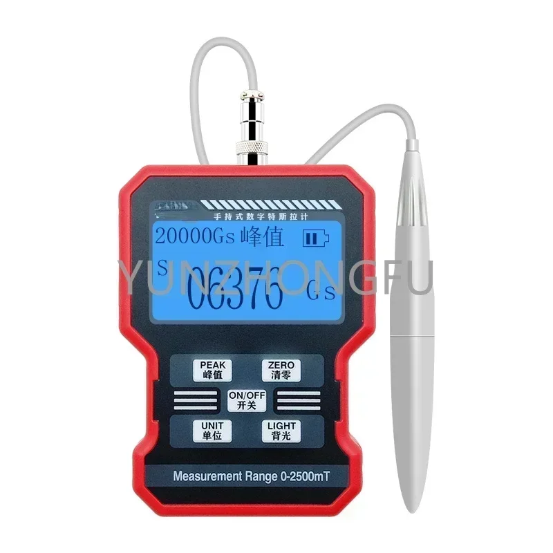 KT-101 Gauss Meter Alat Deteksi Magnetik Medan Magnet Alat Ukur Magnetik Genggam Digital Tesla Meter